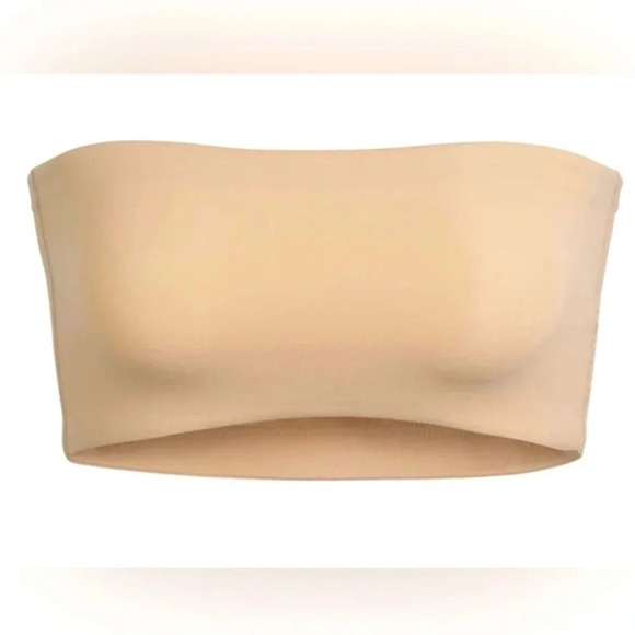 *Final Price* Skims Fits Everybody Bandeau NWOT Small Tan Colored Kardashian - Picture 1 of 4